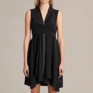 All Saints Jayda 100% Silk Dress